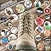 DailyShoes Women's Ankle Boots Combat Low Heel Lace Up Zip Pocket Exclusive Credit Card Bootie Susan-01 Beige Pu 9