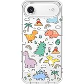 MOSNOVO for iPhone Air Case | Compatible with Magsafe | Military Grade 6.6ft Drop Tested | Camera Control | Clear with Dinosaur Land Design