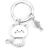 MUCOOS Cat Keychain Cat Keychains Funny Kitty Bag Charm for Women Cute Pet Keychains for Women Gift for Pet Lovers