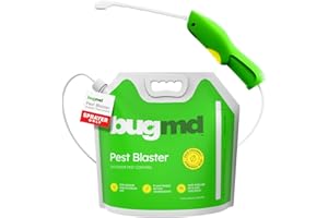 BugMD Pest Blaster Reusable Mixing Pouch & Automatic Sprayer - Easy-to-Use Spray, Lightweight Powerful Adjustable Nozzle (Concentrate Sold Separately)