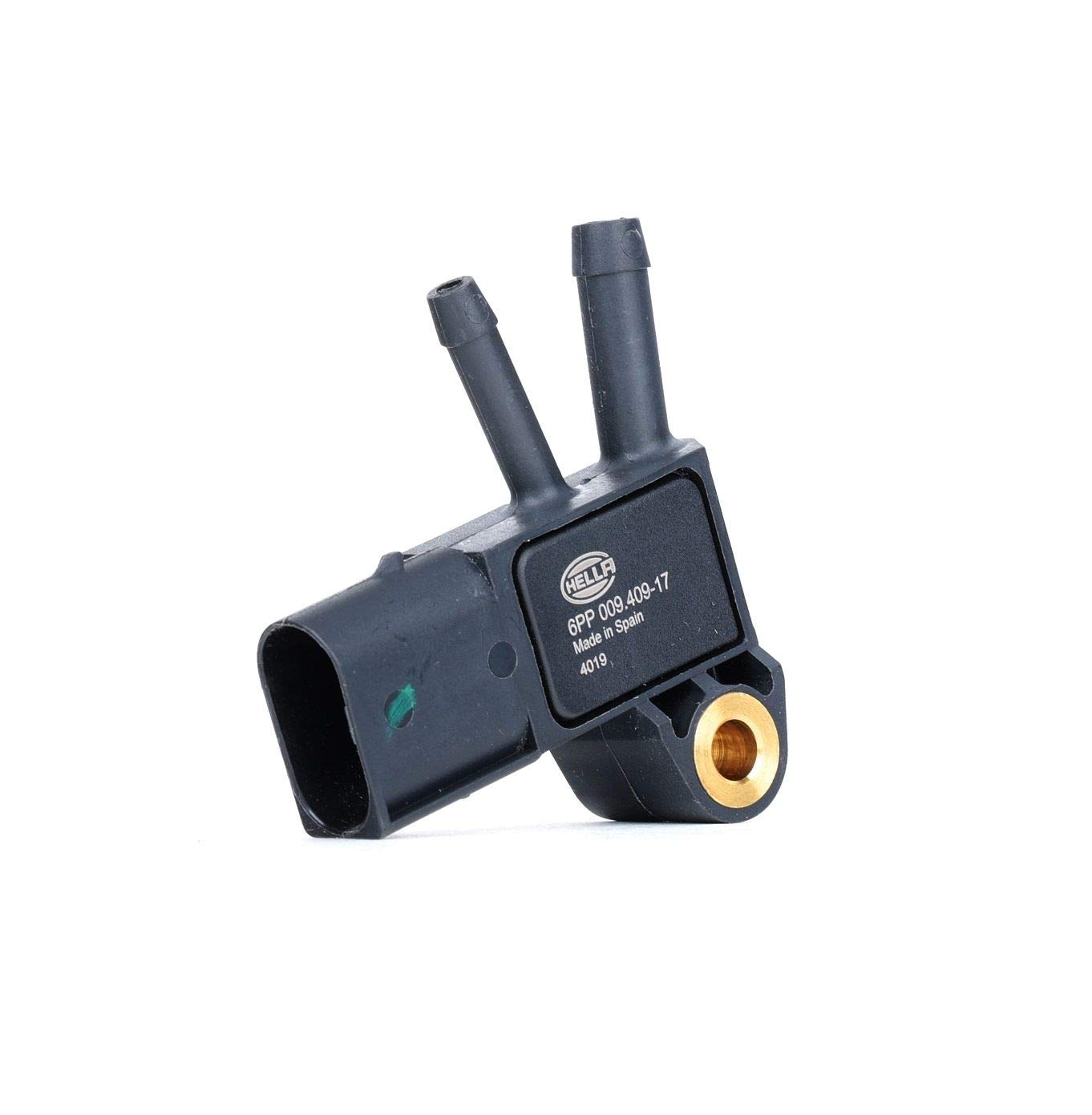HELLA 6PP 009 409-171 Sensor, exhaust pressure - 3-pin connector - Bolted