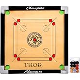 Classic Carrom Board 27 x 27 Inches, Tournament-Style Plywood Carrom Board, Wooden Indoor Board for 22 to 40 Years Old &amp; Adults &amp; Family, Professional Carrom Playing Board