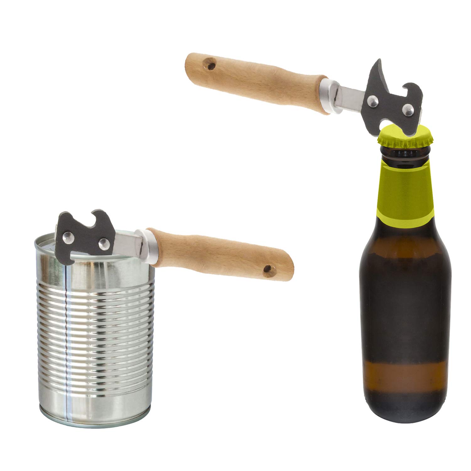 Can Opener with Wooden Handle 170 mm.