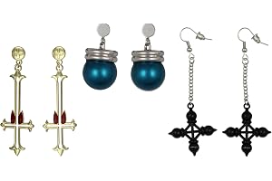 Hunter X Hunter Anime Manga Chrollo Lucifer Stud and Hook Earring 3 Pack