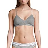 Calvin Klein Women's Motive Cotton Lightly Lined Bralette Bra