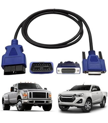 NEXIQ USB-Link 2 & 3 OBD2 J1962 Adapter Cable - 40 Inch, Replacement For Part #491113, For Ford, GM, Dodge