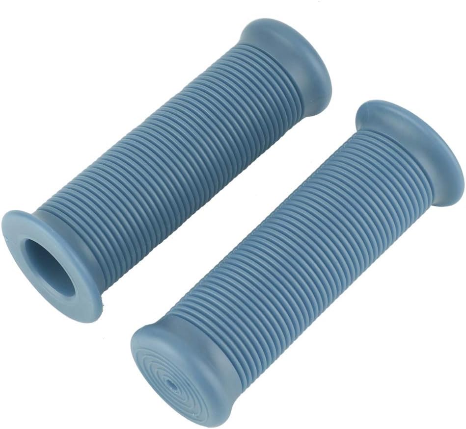 paire de 1 pouce 25mm universelle moto anti glissement Stripe Vintage TPU Poign/&eacute;e Grip guidon Fit pour la plupart des motos Gris fonc/&eacute; Akozon Poign/&eacute;e Grip