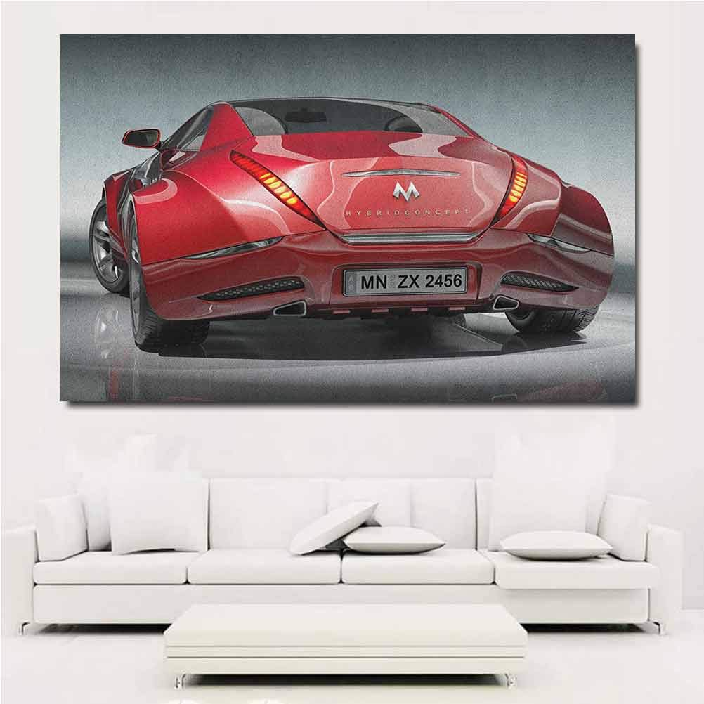 Amazon.com: Cars Picture Wall Art Red Sports Car Concept Design
