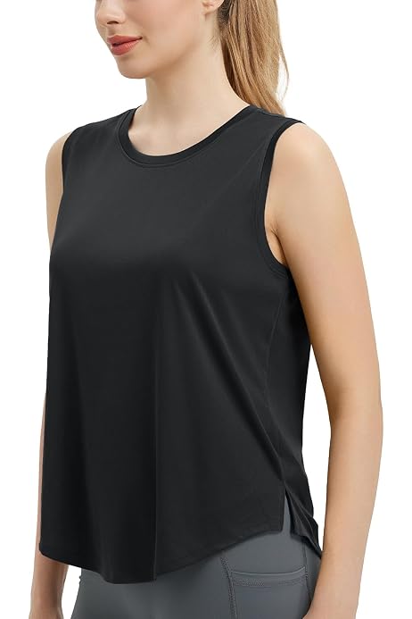 Women's Solid Square Neck Sleeveless Crop Top - Racerback Summer Tank Top, Casual Basic - View #4
