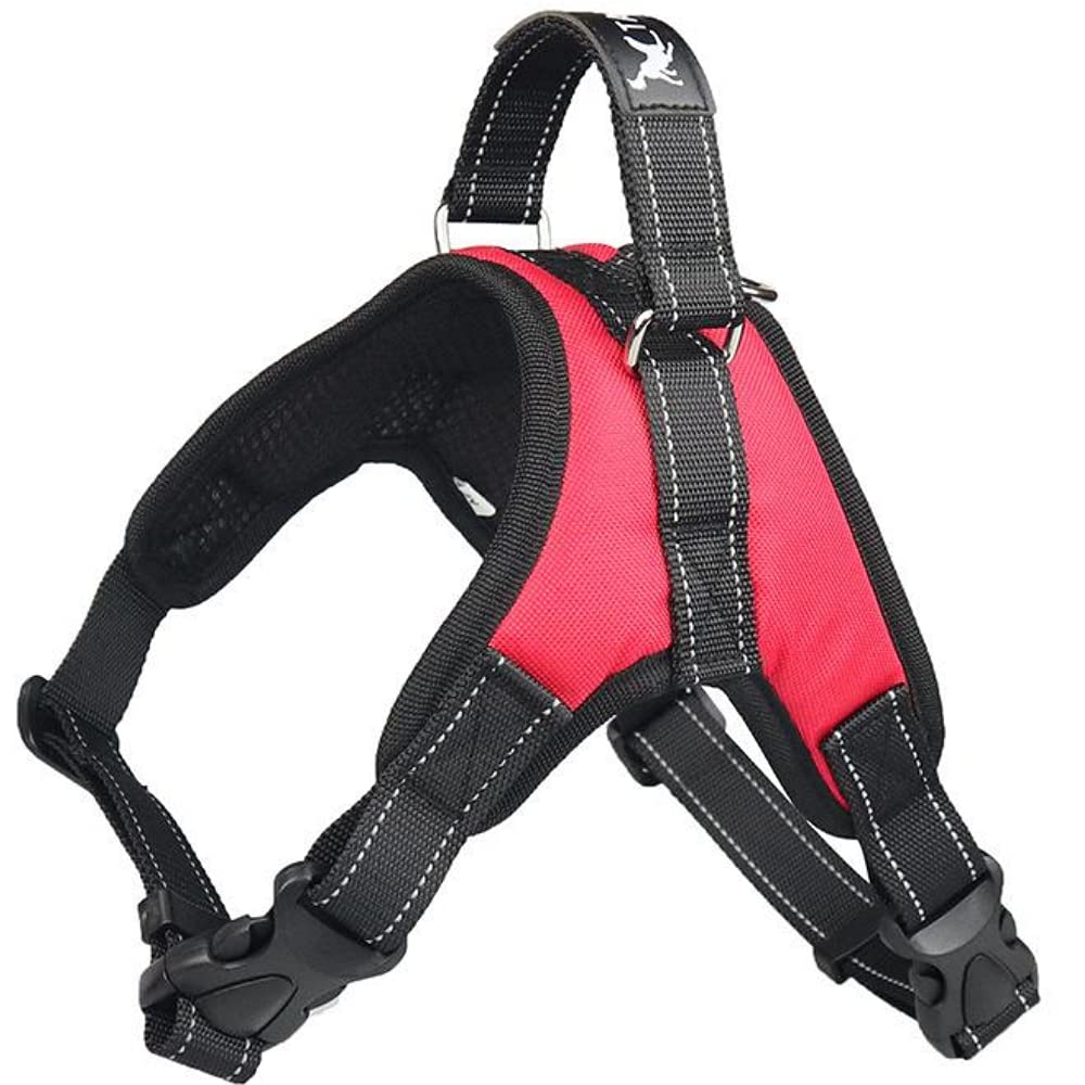 ADATAIL Dog Puppy Reflective Harness Utmost Comfort: No Pull, No Chafing, Breathable Pet Products (Small, Black)