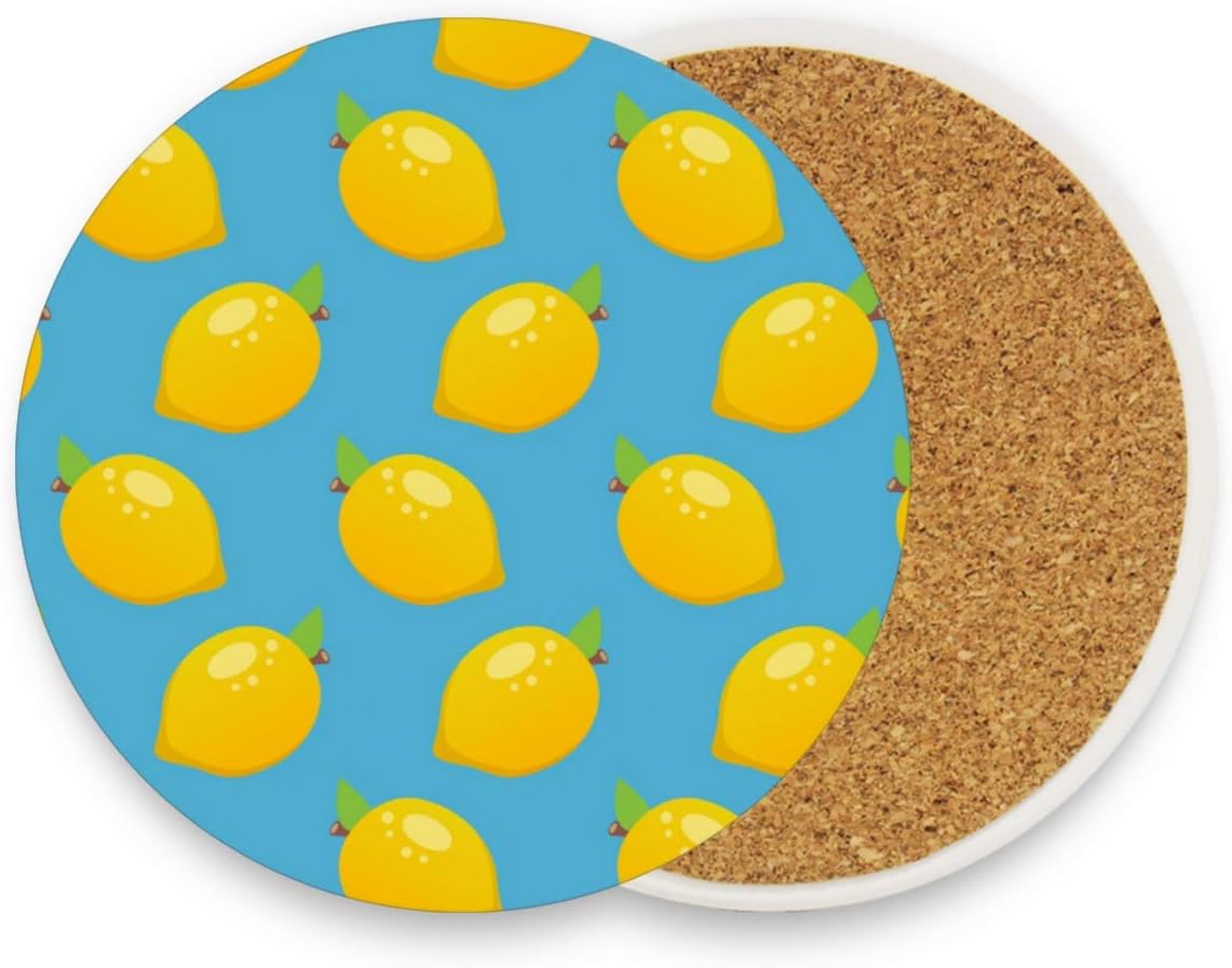 Sourcing Map Kork-Pflanzmatten Set - 4 Stück Runde Untersetzer Für Blumentöpfe