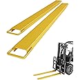 KYBOLT Pallet Fork Extension, [5.5" Width 96" Length] [4600 LBS Max] Heavy Duty Steel Pallet Extensions for Forklift Truck- Yellow