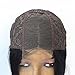 JYL Hair Brazilian Virgin Straight Shoulder Length Short Bob Wigs for Woman Middle Part Remy Human Hair Machine Made with A Little Lace in the Middle Glueless Wig