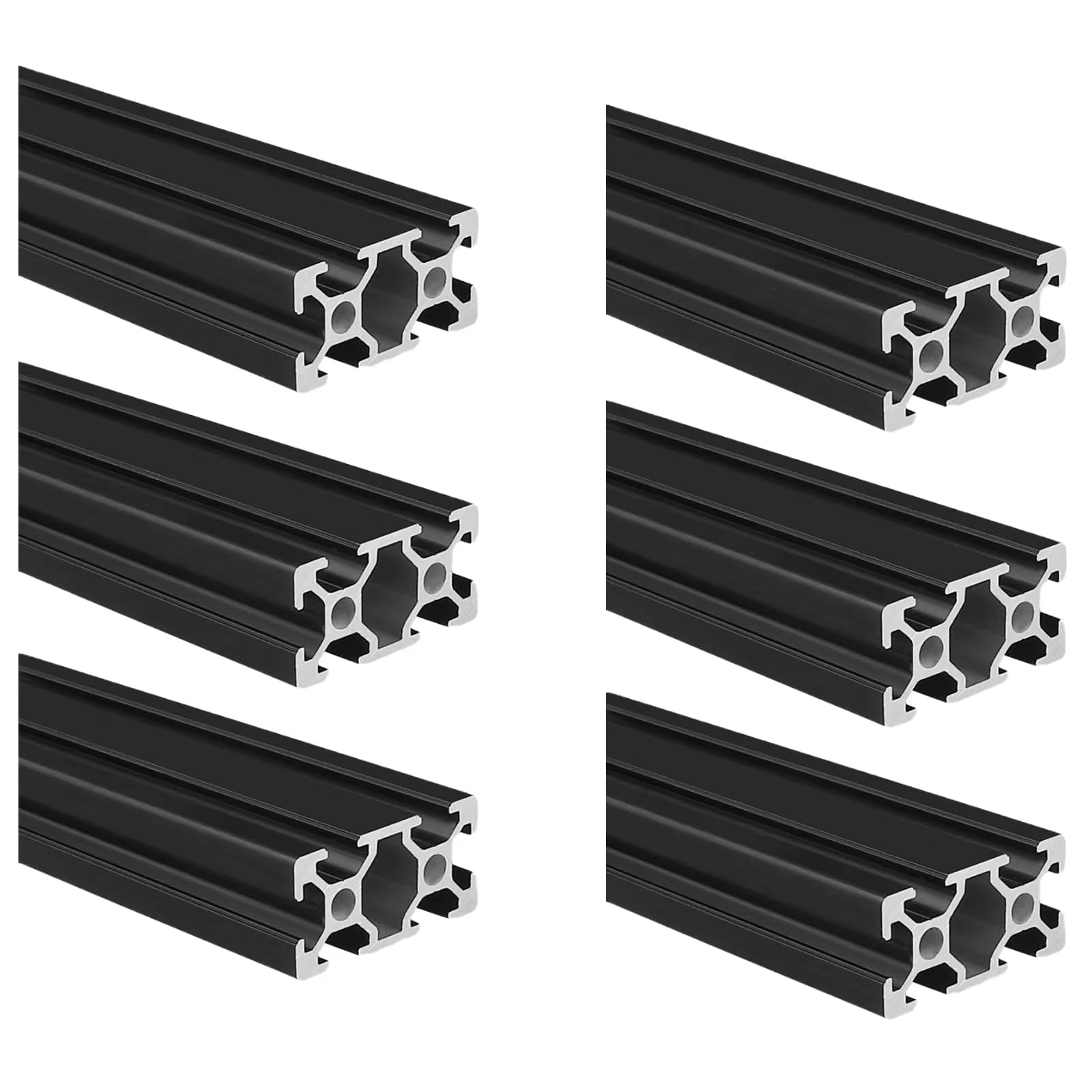 2040 Aluminum Extrusion T Slot 1050mm Long Black 6