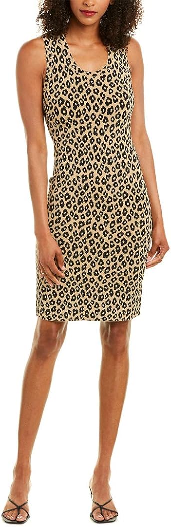 warehouse leopard flippy dress