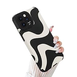 Wlxee Case for iPhone 13 Pro Wave Pattern Soft TPU