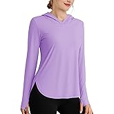 Cavva Womens Sun Protection Hoodies UPF 80+ UV Shirts Long Sleeve Lightweight Hiking Fishing Workout Tops