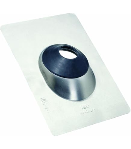 OATEY 11841 No-Caulk Galvanized Steel Roof Flashing, 1-1/4