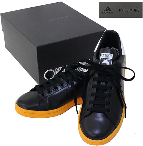 raf simons stan smith black orange