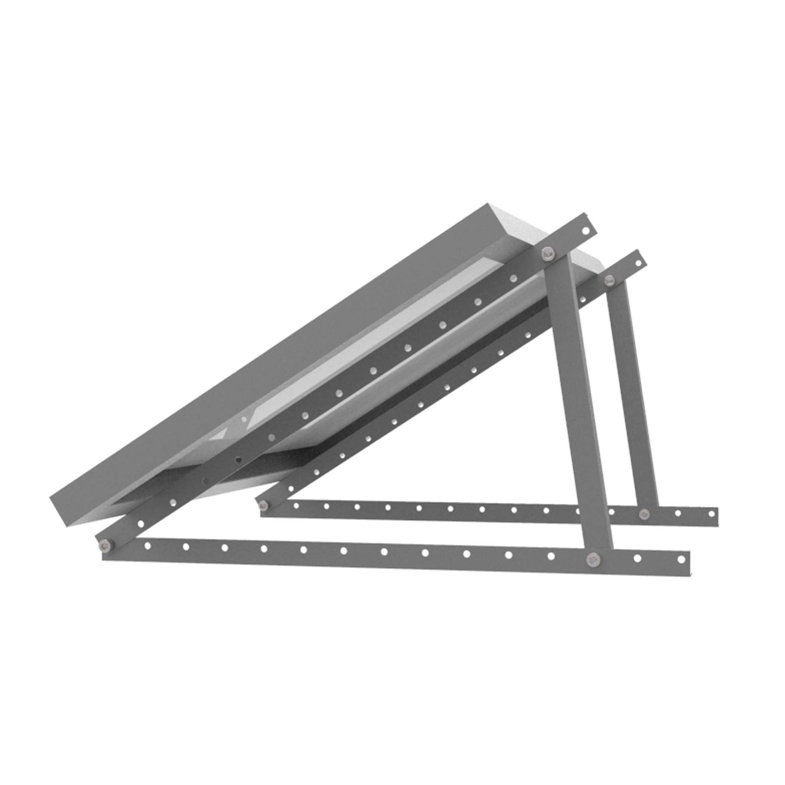 enjoy solar Triangles Aluminium Adjustable Bracket with Tilt Angle 20° -60° for Solar Panel Solar Module, Module Width up to 680 mm (Including Screws and Nuts)