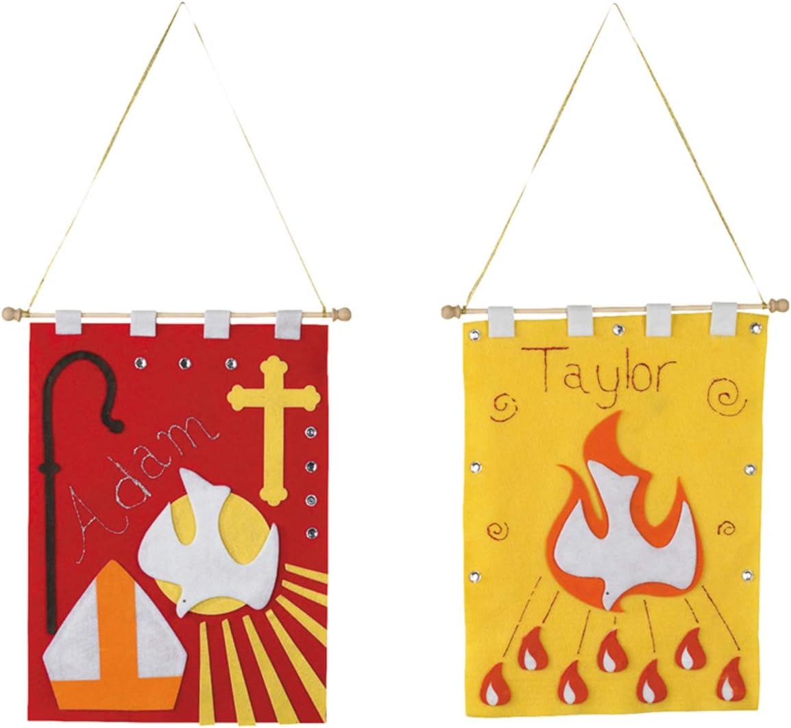 Amazon Com Confirmation Banner Arts And Craft Kit For Catholic