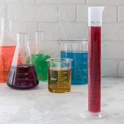 Othmro 5Pcs Measuring Graduated Cylinders 10ml Lab