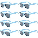 Pibupibu Neon Colors Party Favor Supplies Unisex Sunglasses Pack of 8