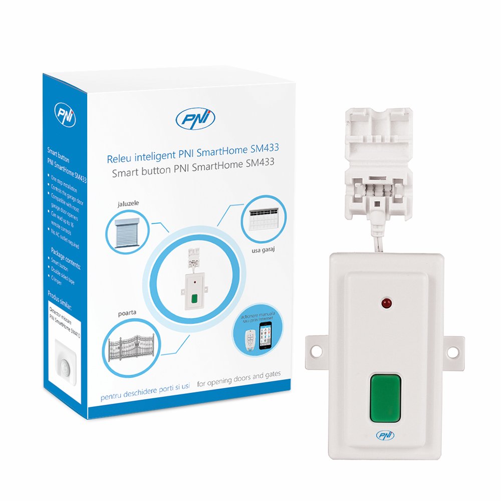 Intelligent PNI Smarthome SM433 Relay For Opening Doors and doors with Manual or Internet Drive