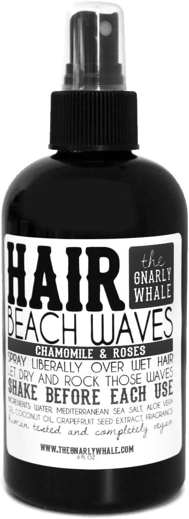 Gnarly Whale Chamomile & Roses Beach Waves Sea Salt Spray 8oz
