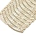 HAOYIHUI Women's Sparkly Wave Metallic Sequin Half Sleeve Party Dress