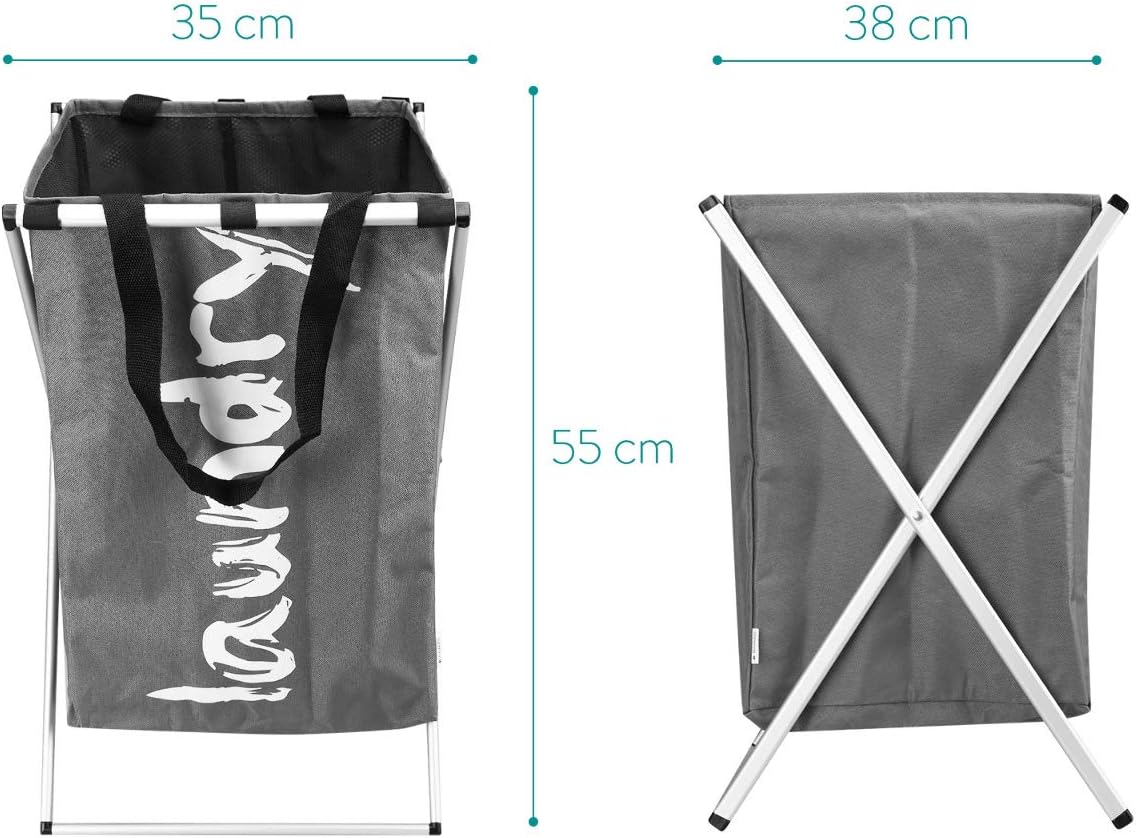 Cesto Plegable para Lavar la Ropa con Asas Cesta para la Colada con 43L