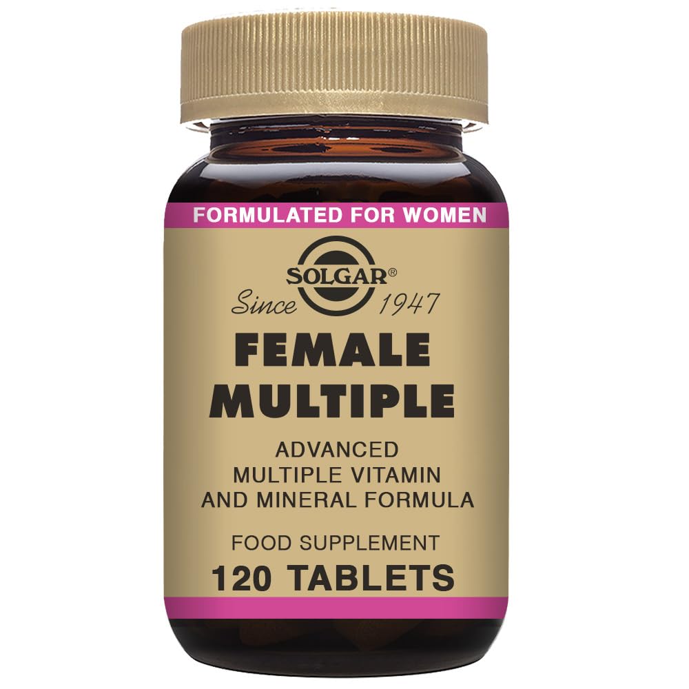 Solgar Female Multiple, 120 Tablets - Multivitamin, Mineral & Herbal Formula for Women - Advanced Phytonutrient - Vegan, Gluten Free, Dairy Free, Kosher - 40 Servings