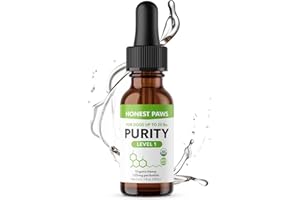 Honest Paws Hemp Oil for Dogs - Natural Hemp Seed Oil Calming Purity Drops for Dogs - Rich in Omega 3 6 9 to Promote Healthy Bones, Joint Support, Relaxation, Managing Normal Stress - Made in The USA