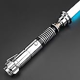 Motion Control Lightsaber,Light Saber for Adult with 12 RGB Colors 16 Sound Fonts,Smooth Swing Premium Metal FX Lightsabers for Adults,Dueling Lightsaber,Luke Light Sabers for Kids,Halloween Christmas