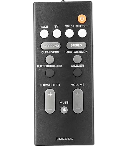 Amazon.com: Yamaha FSR78 ZV28960 OEM Remote Control for ATS-1060