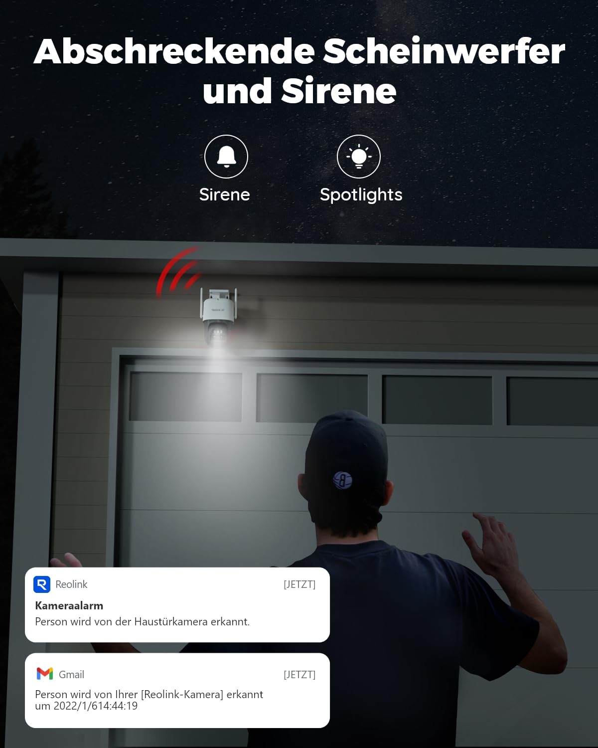 Reolink 4K PTZ Überwachungskamera Aussen Akku mit Auto-Tracking & Auto-Zoom, Dual Lens, 8MP Solar WLAN Kamera Outdoor, 2,4/5GHz WiFi, 30m Farbnachtsicht, KI-Erkennung, 360° View, TrackMix+Solarpanel 7