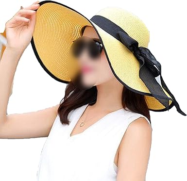 yellow floppy sun hat