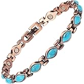 EnerCoppeX Copper Magnetic Anklet for Women, Pure Copper Ankle Bracelet with Magnet (1)