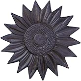 Sunset Vista Designs Cast Iron Sunflower Stepping Stone, 12-Inch Diameter