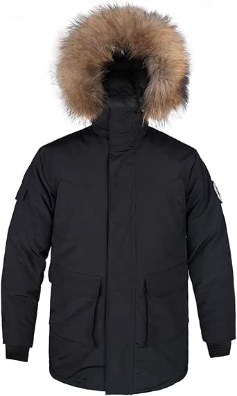 Lyst - Moncler Puffer Jacket With Fur-Trim Hood in White