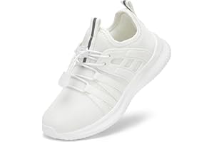 TOTOMONA Girls Boys Sneakers, Breathable Comfortable Kids Tennis Shoes, Lightweight Lace-up Running Shoes Toddler/Little Kid/Big Kid
