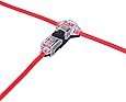 Low Voltage Wire splice connectors - Pack of 12 Quick Solderless T Tap Connector 1 Pin,Rock Solid Connector for 24-20 AWG Cable for Vehicle/audio/video/Lighting and Automotive Uses