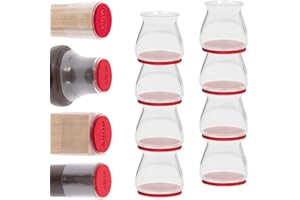Ruby Sliders As Seen On TV - Red Means They’re Authentic - Premium Chair Covers Protect Hardwood & Tile Floors from Scratching - Fits Most Furniture Leg Sizes & Shapes - 8 Pack