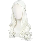 Linfairy Kids Wig Halloween Costume Cosplay Wig for Child (Blonde White)