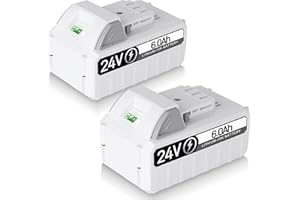 C DSANKE C 2PACK DSANKE 6.0Ah 24V Lithium Ion Replacement Battery for Snow Joe and Sun Joe iON+ System 24V Battery 24BAT-LTX 24VBAT-LTW 24VBAT-LTE 24VBAT-LT 24VBAT 24VBAT-XR