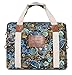 Malirona Ladies Women Canvas Travel Weekender Overnight Carry-on Shoulder Duffel Tote Bag Bohemian Flower