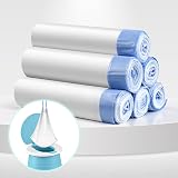 VISATOR Portable Travel Potty Chair Liners Bags 90 PCS 45x50cm Drawstring