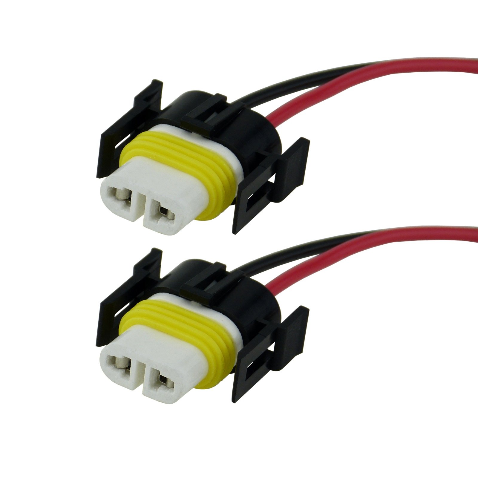 L&P B555 Pack of 2 H8 PGJ19-1 35 W to 100 W H11 PGJ19-2 Ceramic Socket Ceramic Lamp Socket for Incandescent Bulbs Lamps