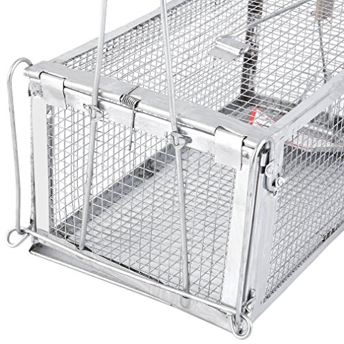 One Door Animal Trap,One Door Animal Trap Sturdy Steel Cage for Small Rodent Humane Cage Control Catch Bait for Rat Squirrel - Thumbnail 3