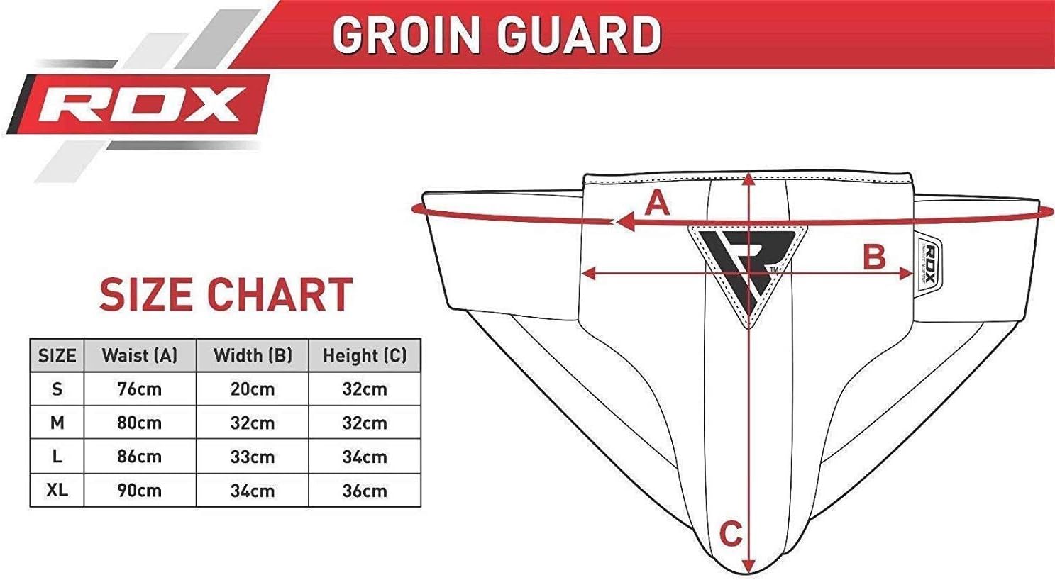 RDX Groin Protector for Boxing, Muay Thai, Kickboxing and MMA Fighting, SATRA Approved Maya Hide Leather Abdo Gear for Martial Arts, Jockstrap Abdominal Guard for Sparring, Taekwondo and Grappling : Sports & Outdoors